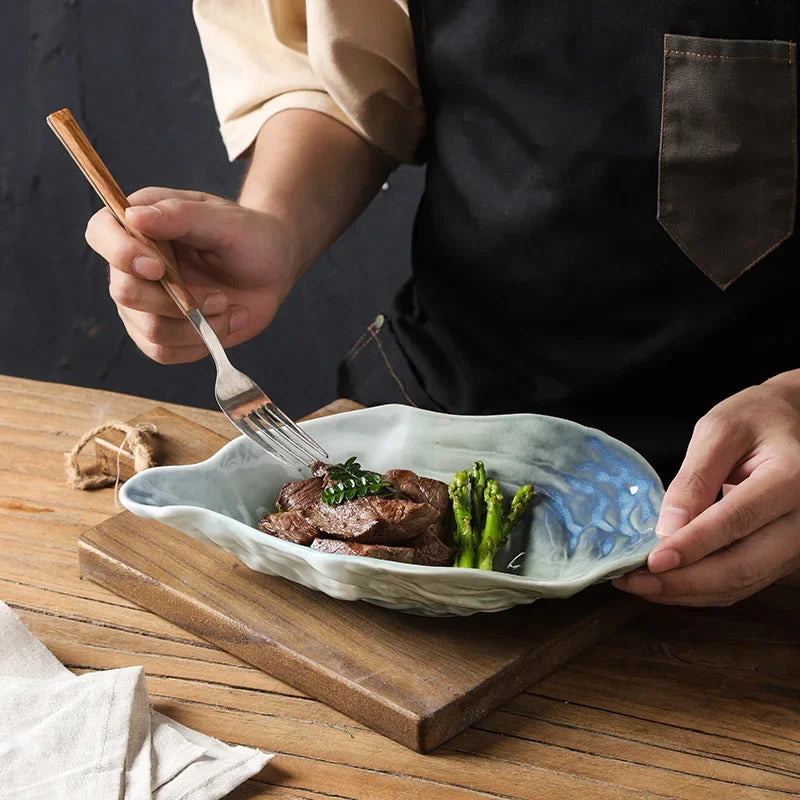 Kiln Ceramic Oyster Plate