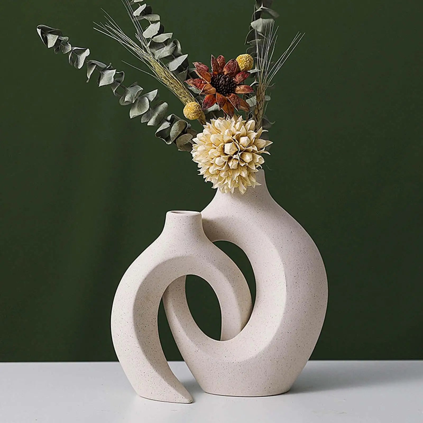 Floral Ceramic Flower Vase