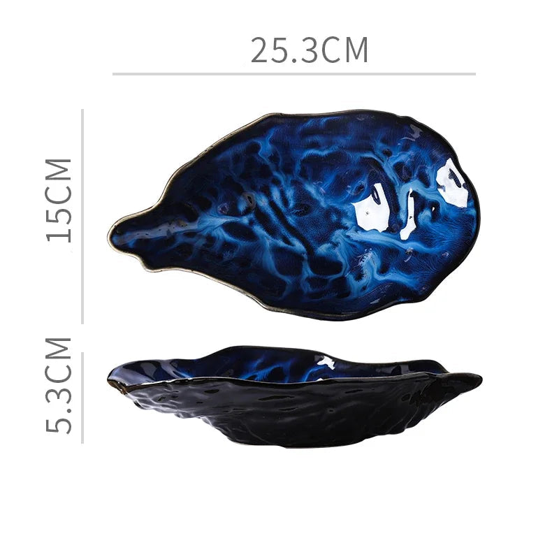 Kiln Ceramic Oyster Plate