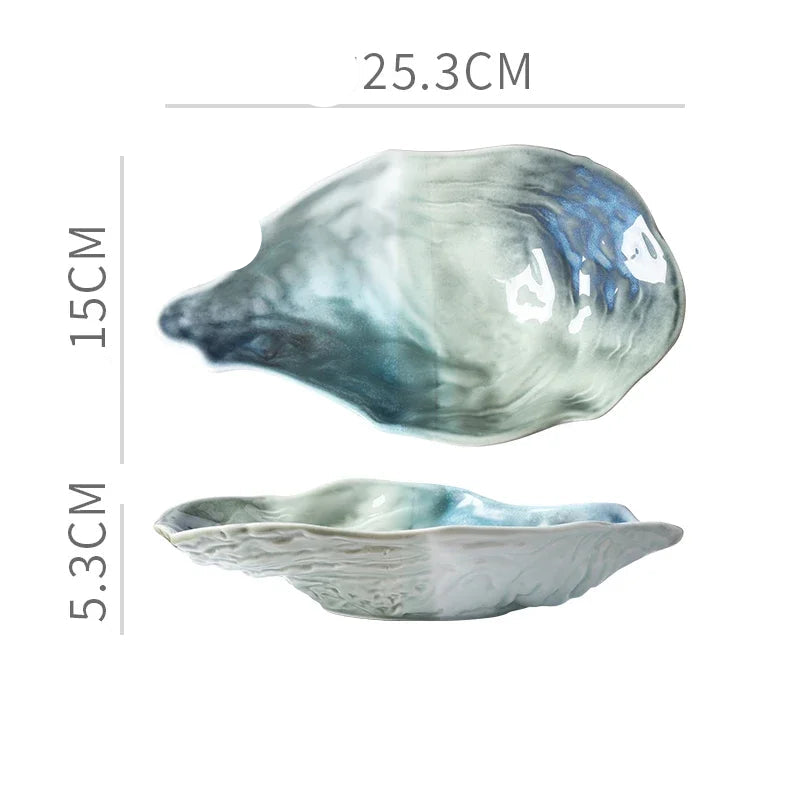 Kiln Ceramic Oyster Plate