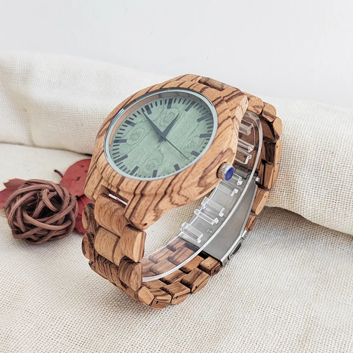 Vintage Wooden Wrist Watch